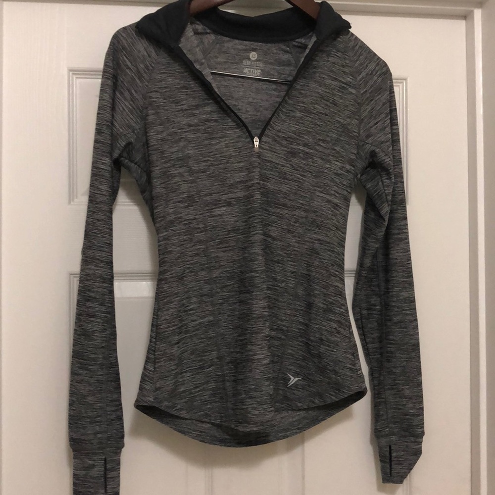 Gray Half zip
